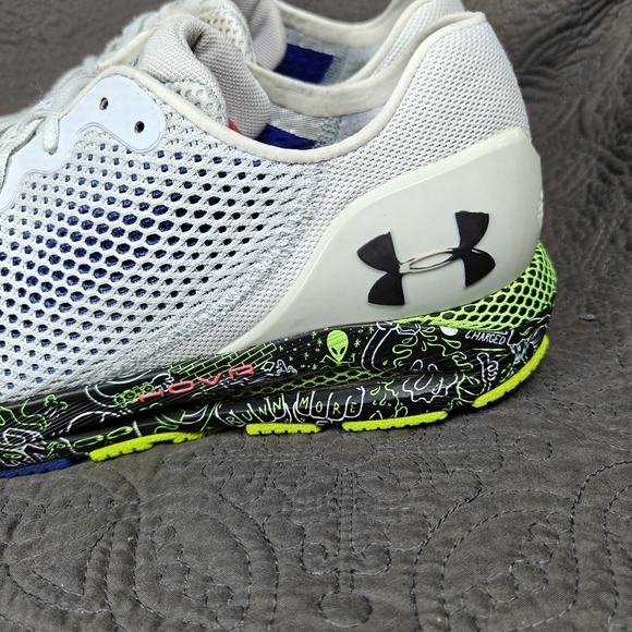 Under Armour HOVR Sonic 4 FnRn  Halo Grey Running Knit Sneakers Men's Shoes 12.5 - Picture 5 of 10